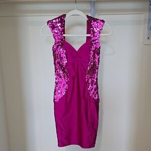 Pink Sequin Dress